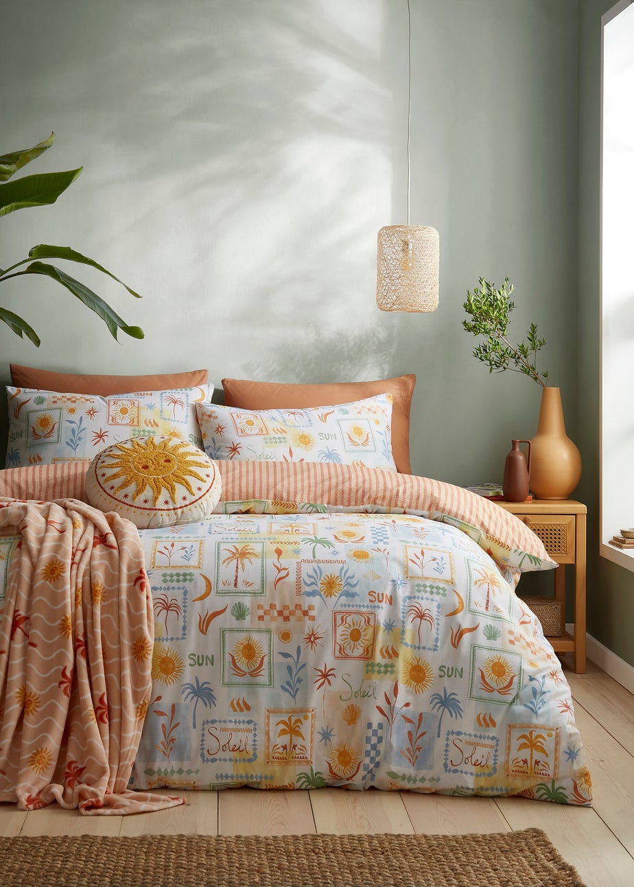 Fusion Soleil Fleece Coral Throw