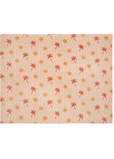 Fusion Soleil Fleece Coral Throw