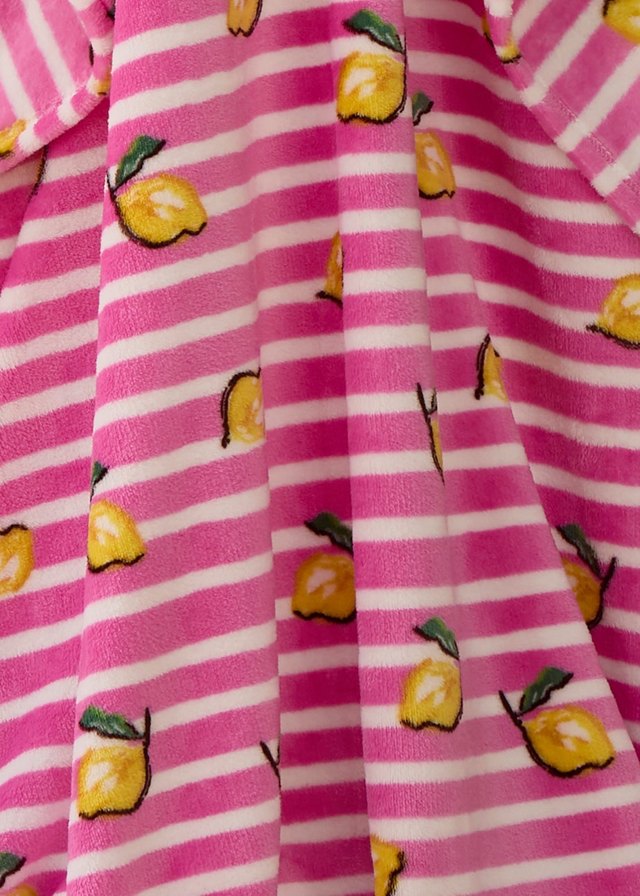 Fusion Summer Fruits Super Soft Pink Throw