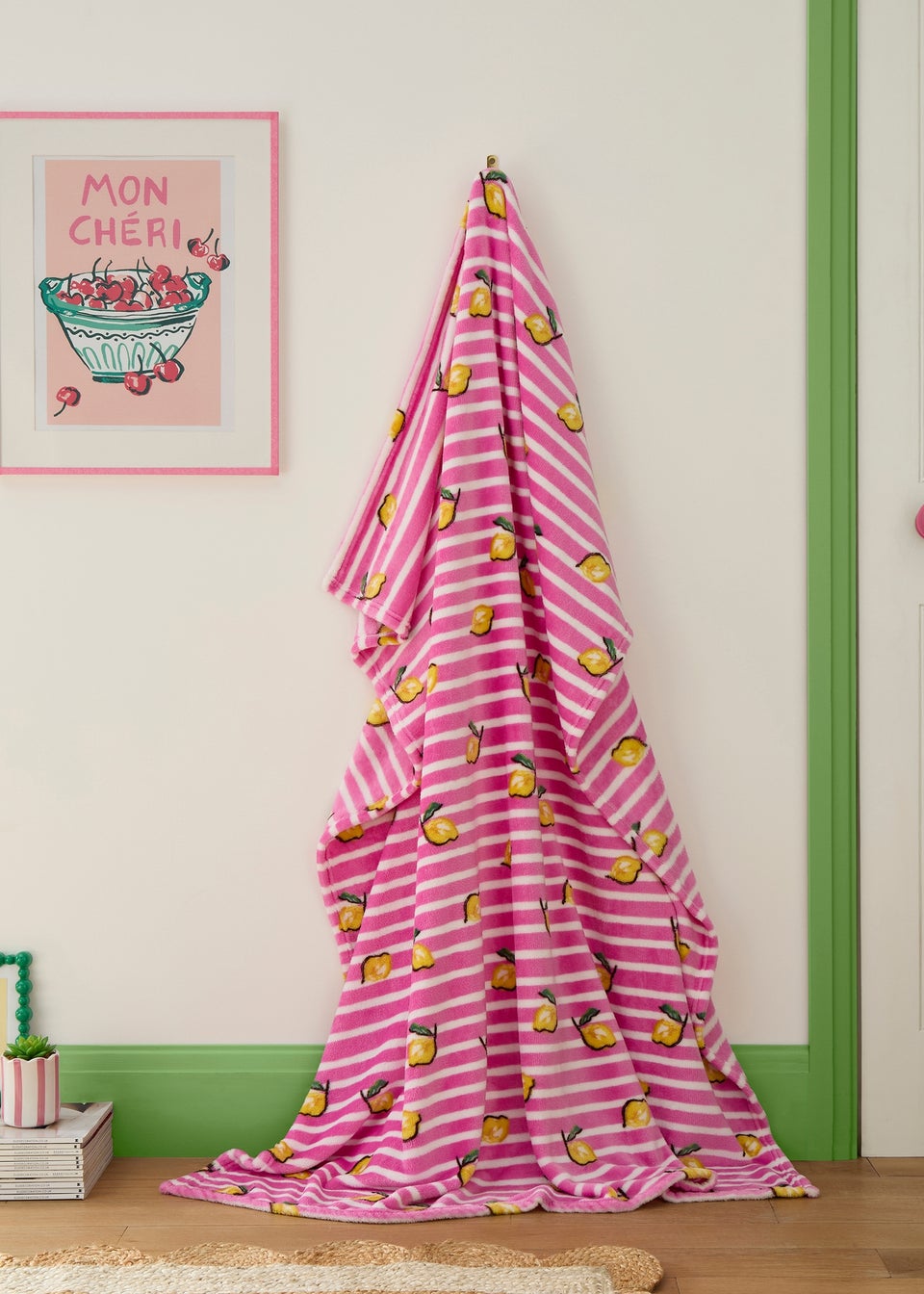 Fusion Summer Fruits Super Soft Pink Throw