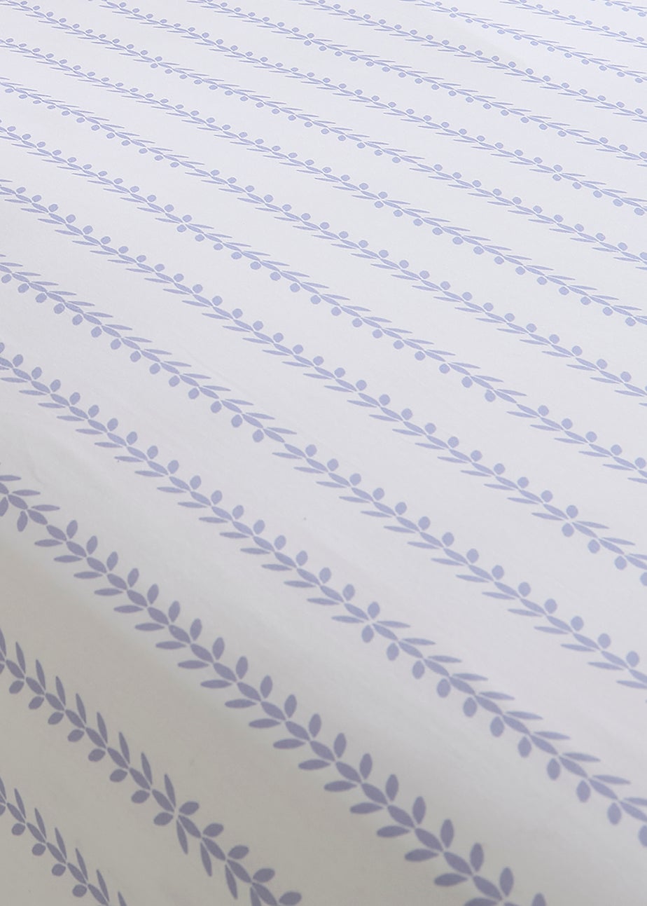 Dreams & Drapes Sweetpea Floral Breathable Lilac Fitted Bed Sheet