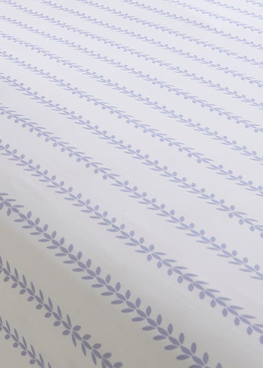 Dreams & Drapes Sweetpea Floral Breathable Lilac Fitted Bed Sheet