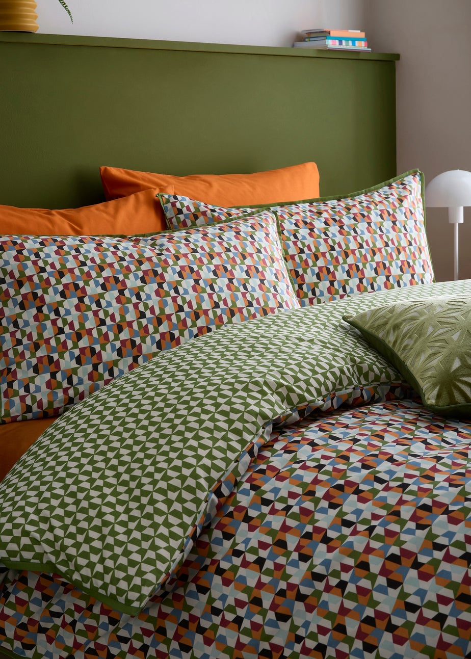 Appletree Star Geo Reversible Natural Duvet Cover Set