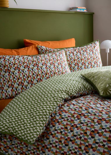 Appletree Star Geo Reversible Natural Duvet Cover Set