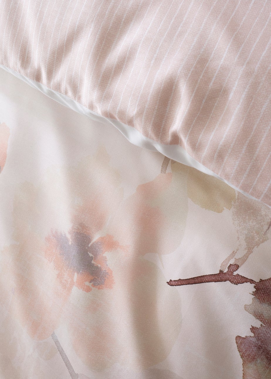 Soiree Mia Floral Blooms Soft Touch Natural Duvet Cover Set