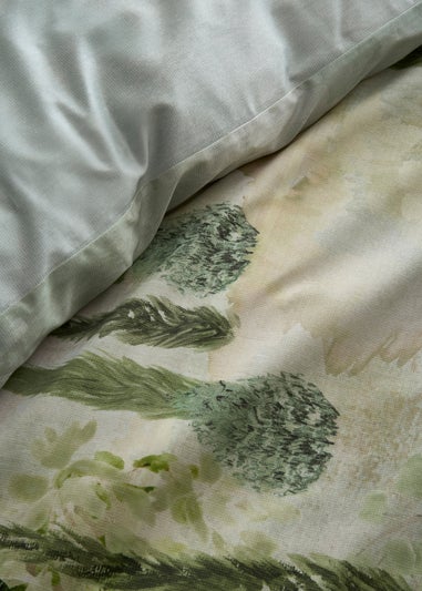 Soiree Hidden Garden Soft Touch Green Duvet Cover Set