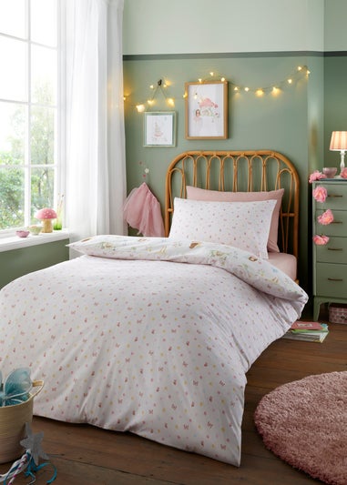 Bedlam Summer Fairies Digitally Printed Pink Duvet Cover Set