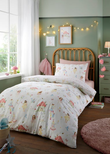 Bedlam Summer Fairies Digitally Printed Pink Duvet Cover Set