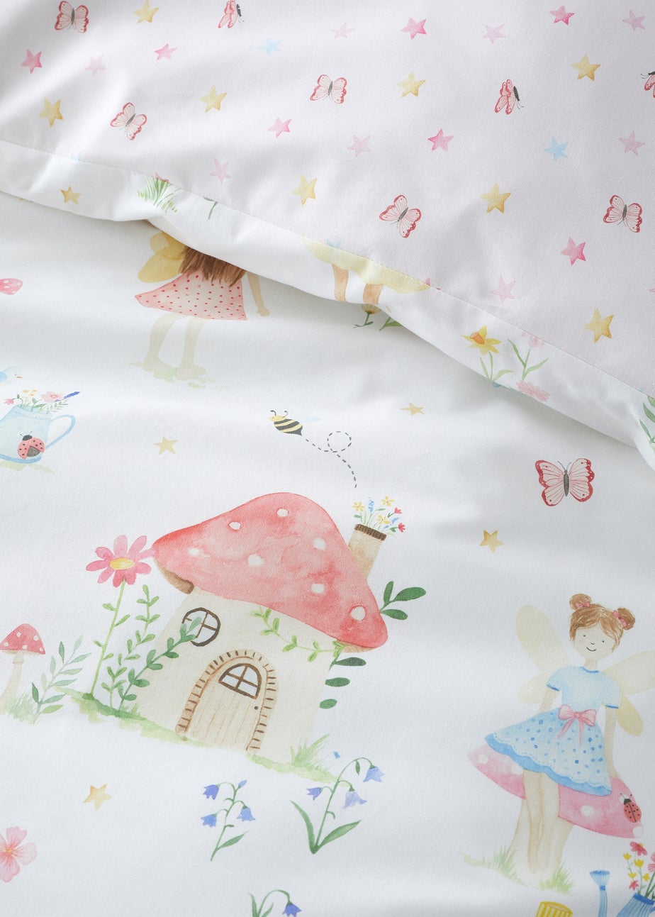 Bedlam Summer Fairies Digitally Printed Pink Duvet Cover Set