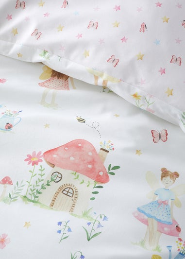 Bedlam Summer Fairies Digitally Printed Pink Duvet Cover Set