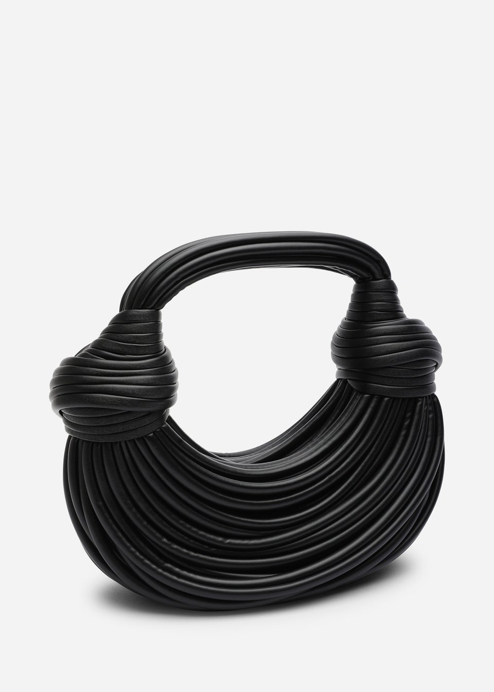 Where's That From Womens Blossom Curved Black Metallic Shoulder Bag