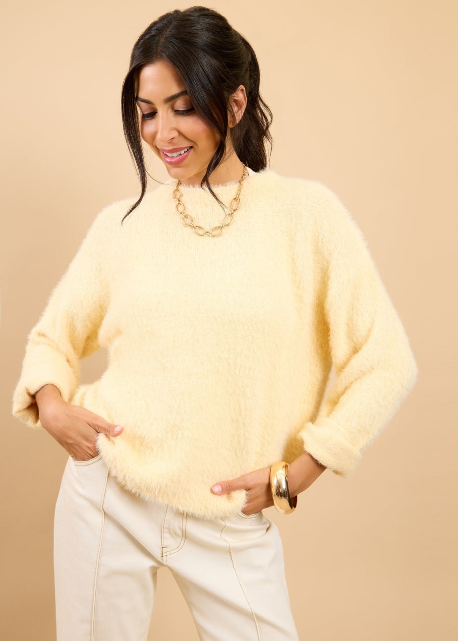Little Mistress Lemon Soft Knit Jumper