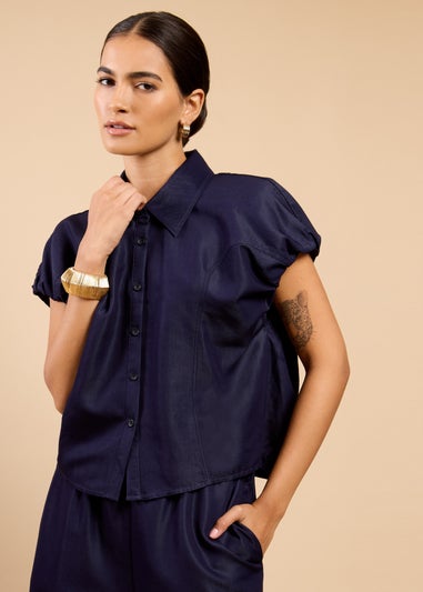 Little Mistress Indigo Denim Top