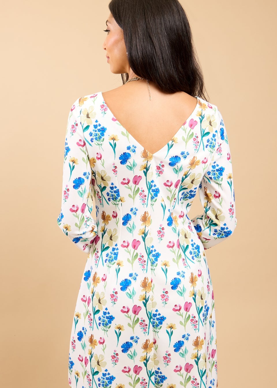 Little Mistress Floral Print Mini Dress