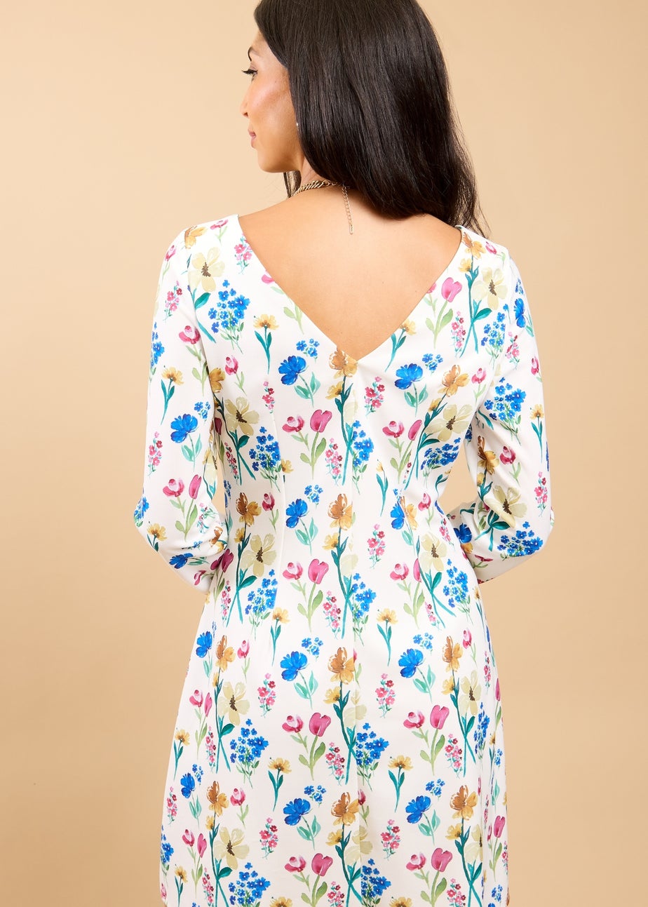 Little Mistress Floral Print Mini Dress