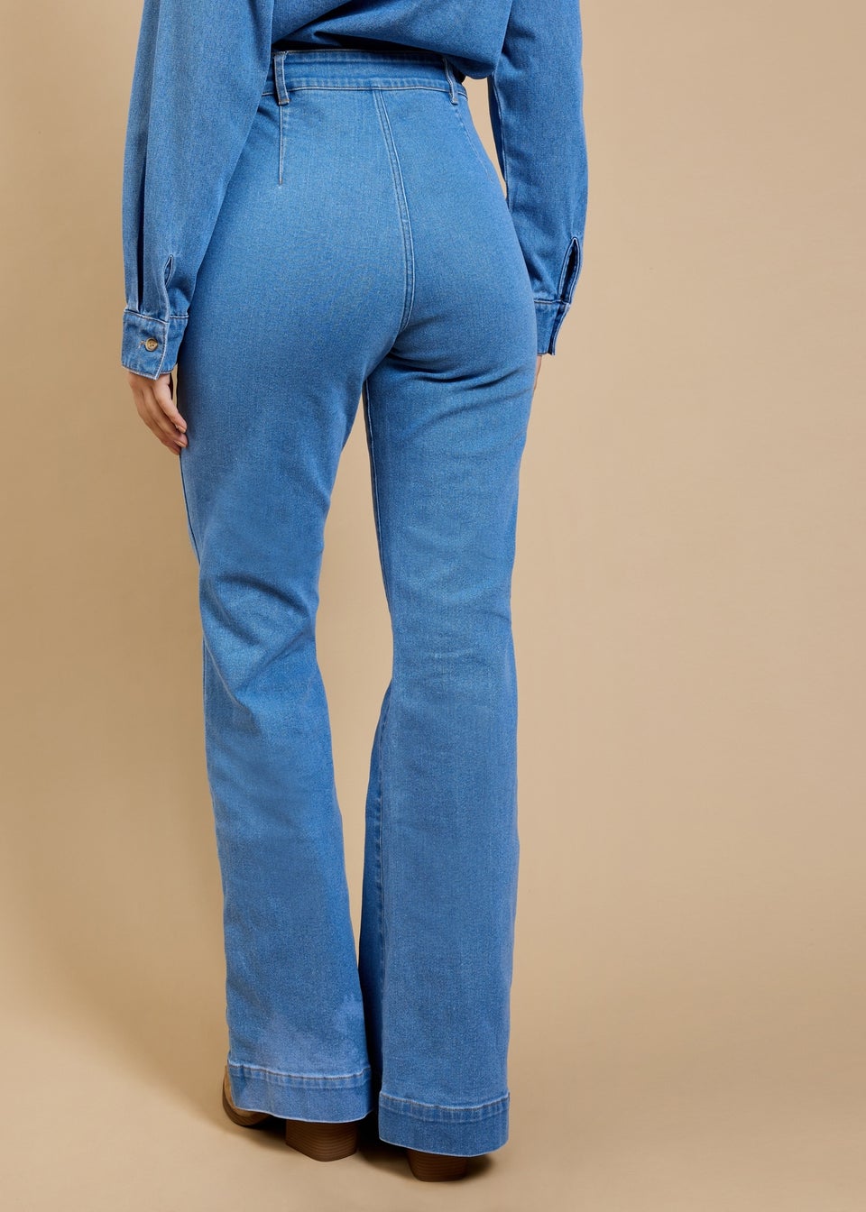 Little Mistress Blue Wide Leg Jeans