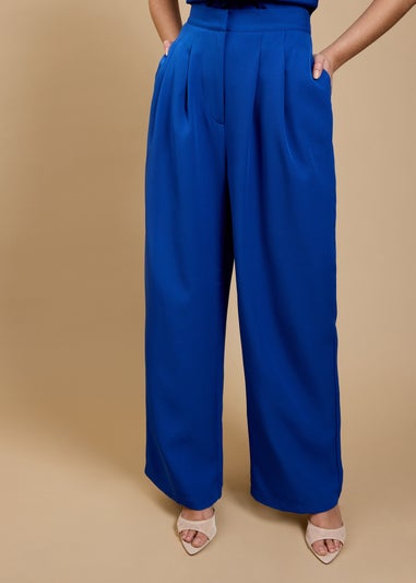 Little Mistress Blue Wide Leg Trousers