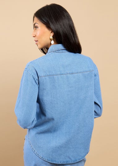 Little Mistress Blue Denim Shirt