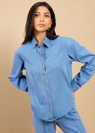 Little Mistress Blue Denim Shirt