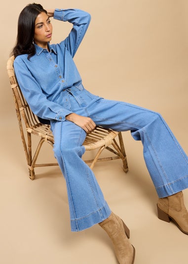 Little Mistress Blue Denim Shirt