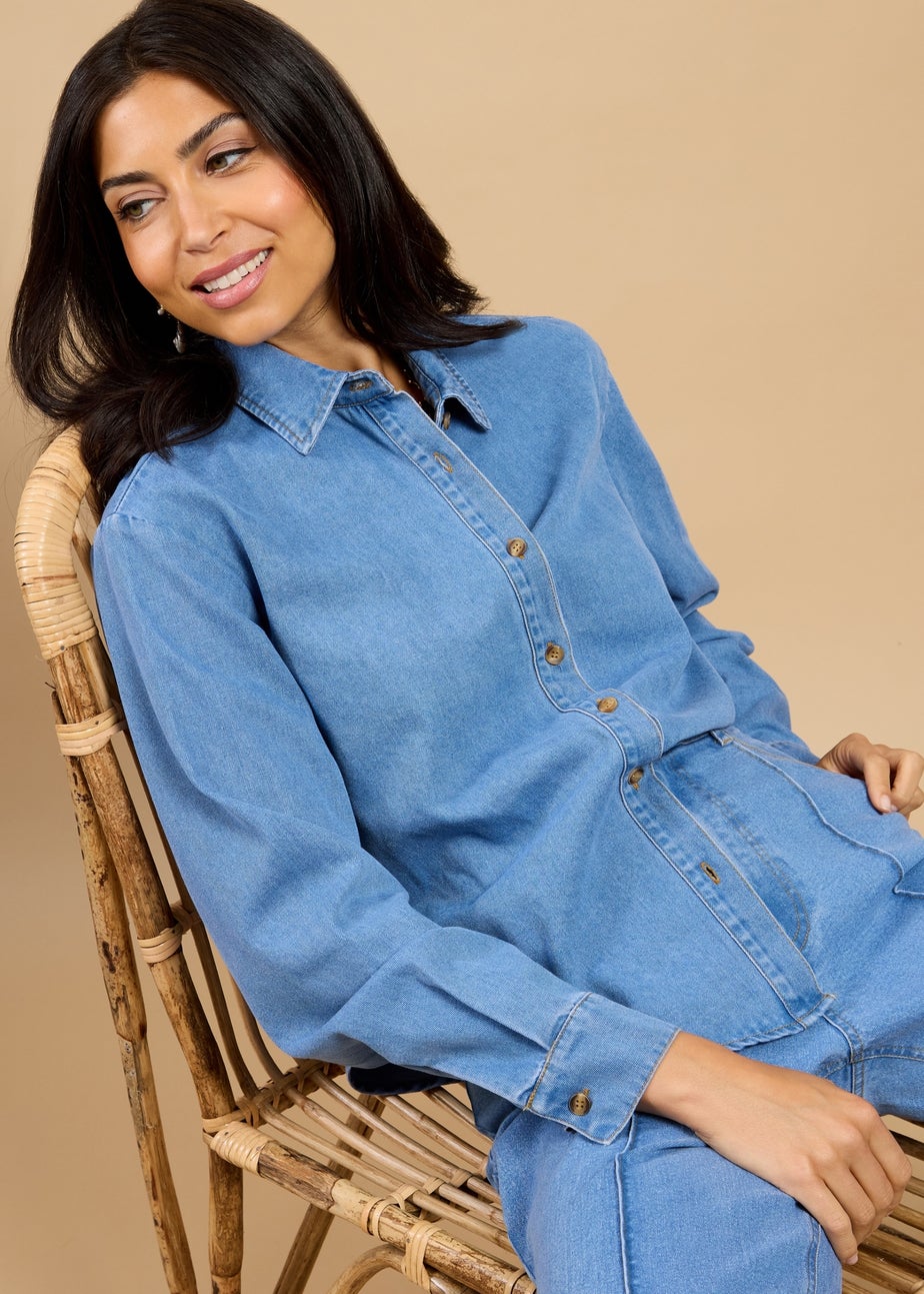 Little Mistress Blue Denim Shirt