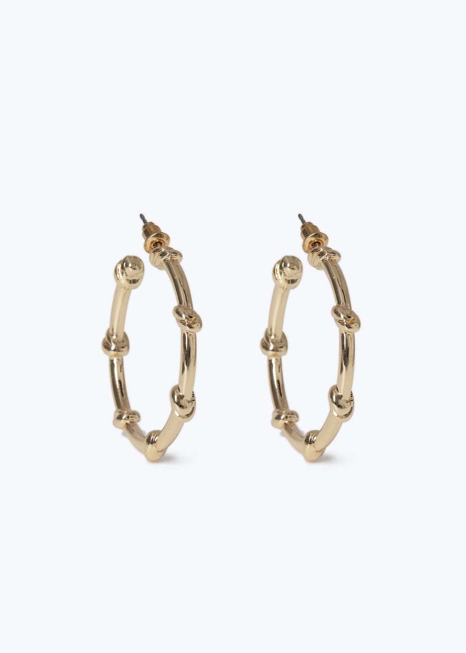 Muse Gold Knot Hoop Earrings