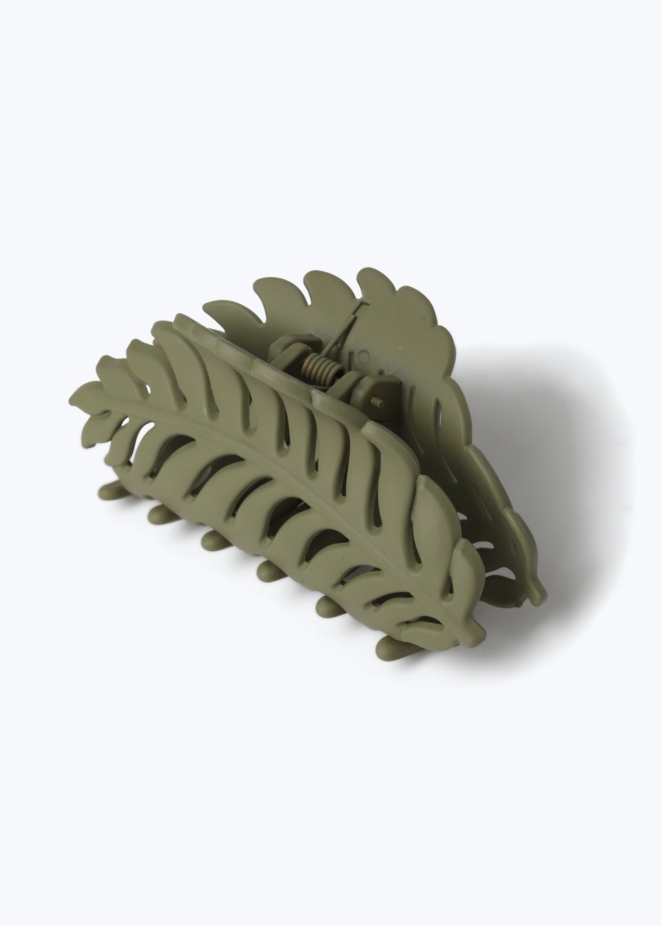 Muse Khaki Leaf Claw Clip