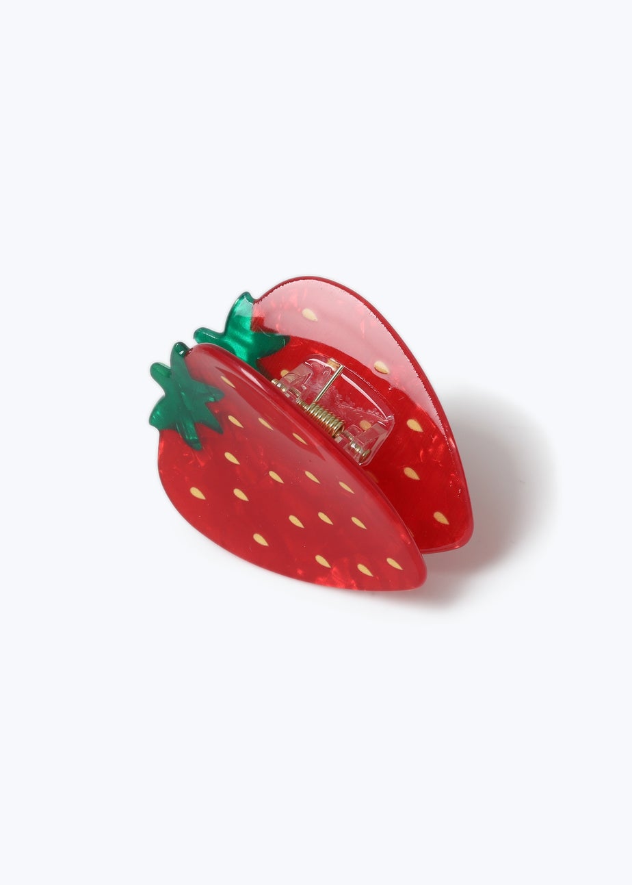 Muse Red Strawberry Claw Hair Clamp