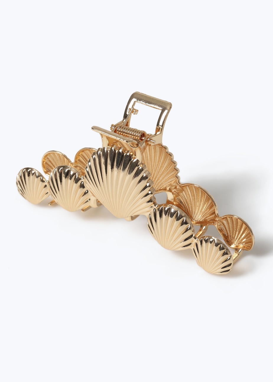 Muse Gold Shell Metal Claw Clip
