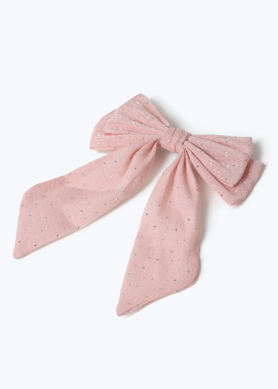 Muse Pink Oversized Satin Bow