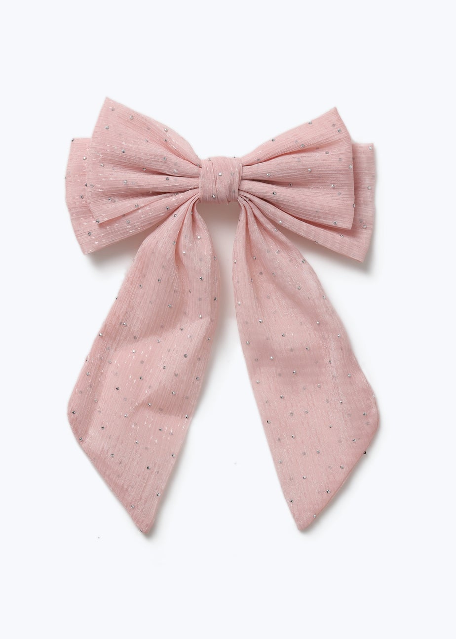 Muse Pink Oversized Satin Bow