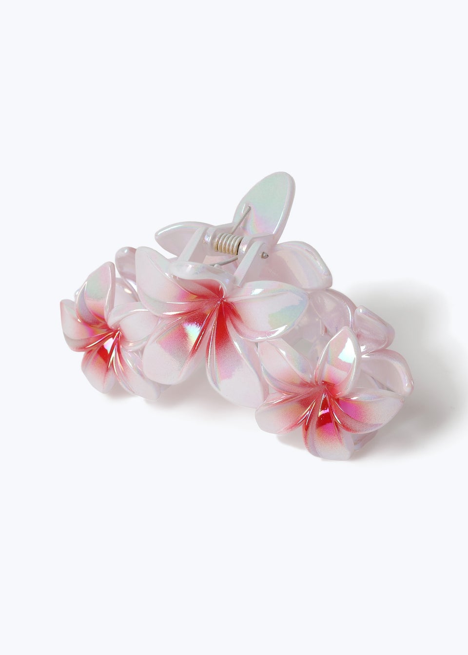 Muse White Triple Flower Claw Clip