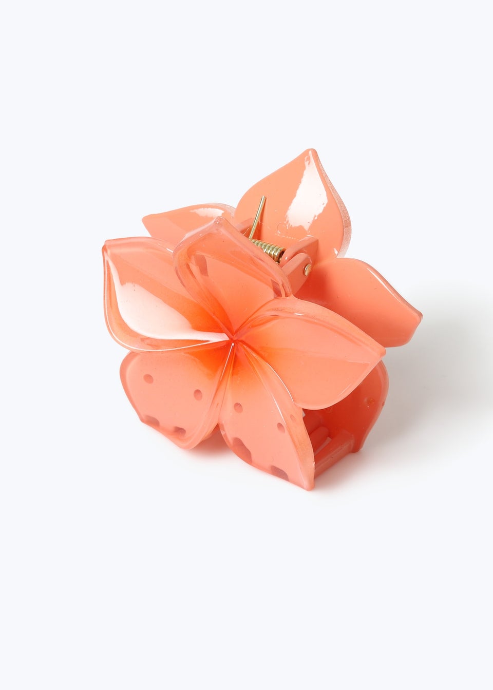 Muse Coral Hawaiian Flower Hair Clamp