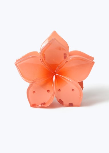 Muse Coral Hawaiian Flower Hair Clamp