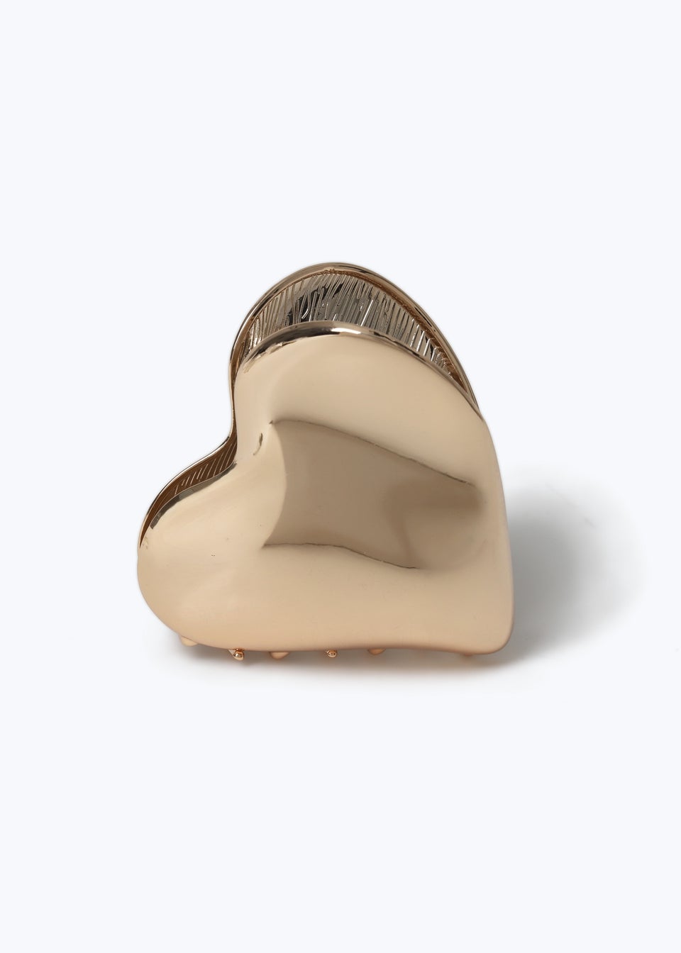 Muse Gold Metal Heart Claw Clamp