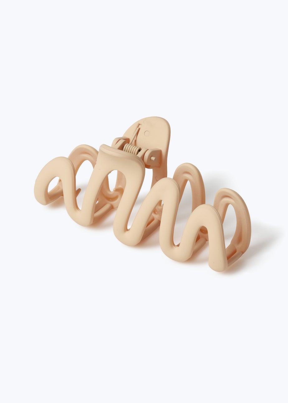 Muse Cream Squiggle Claw Clamp