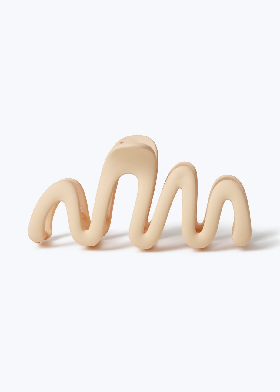 Muse Cream Squiggle Claw Clamp
