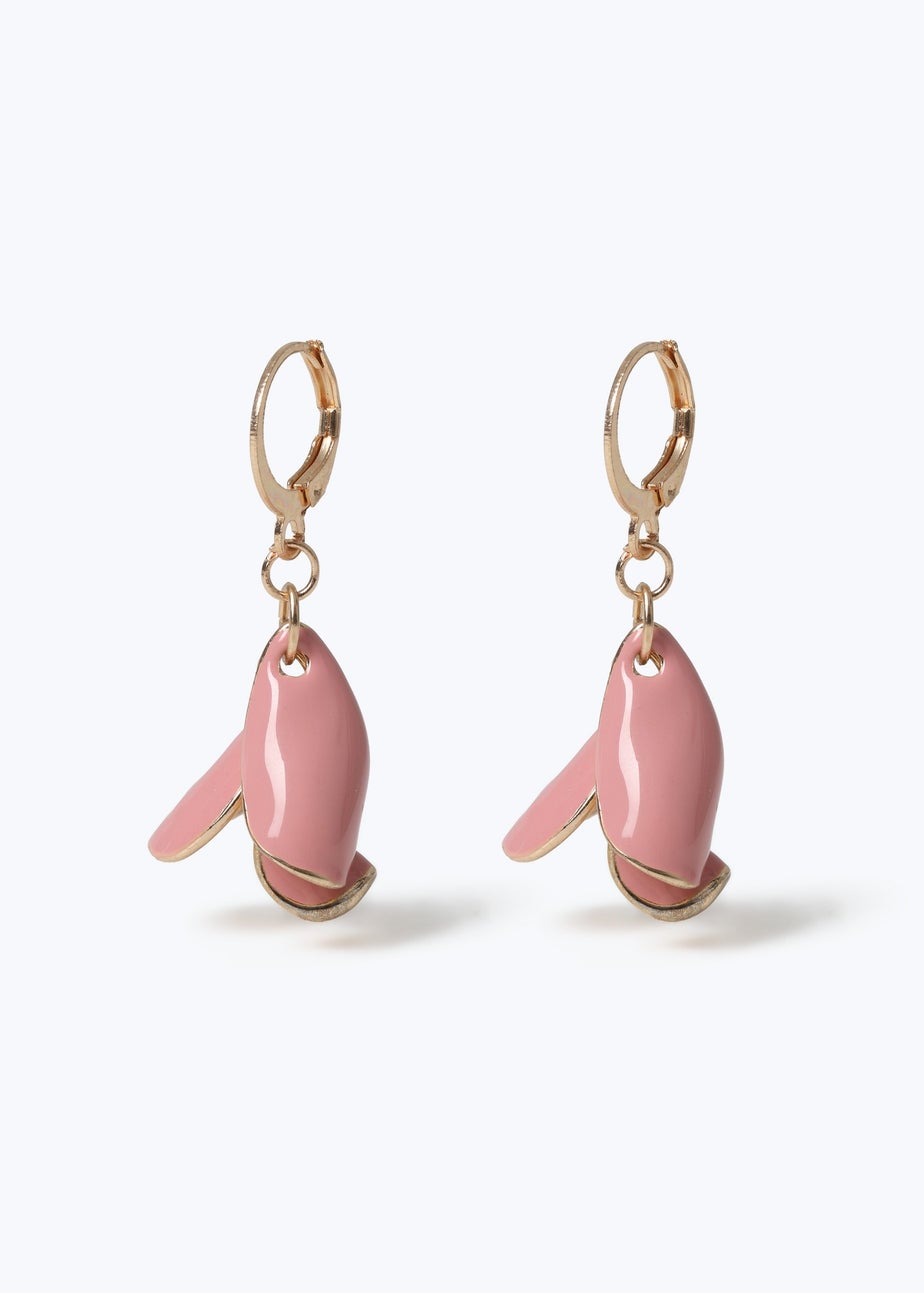 Muse Pink Petal Drop Earrings
