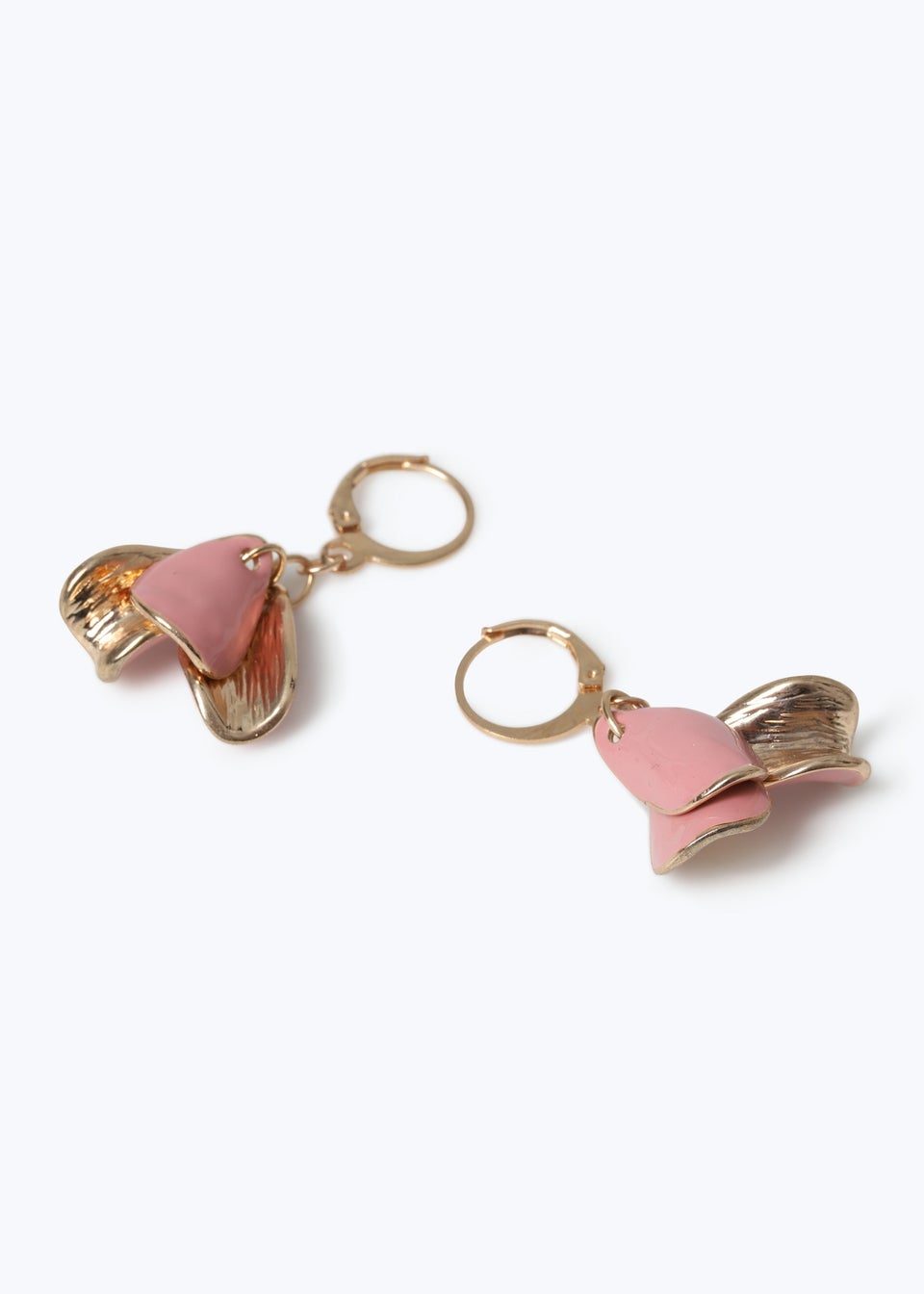 Muse Pink Petal Drop Earrings