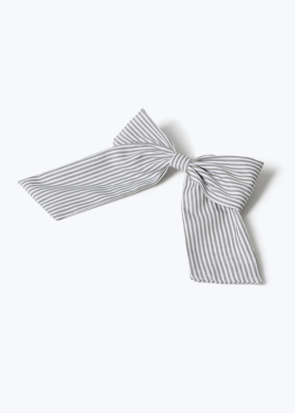 Muse Green Stripe Bow Hair Clip
