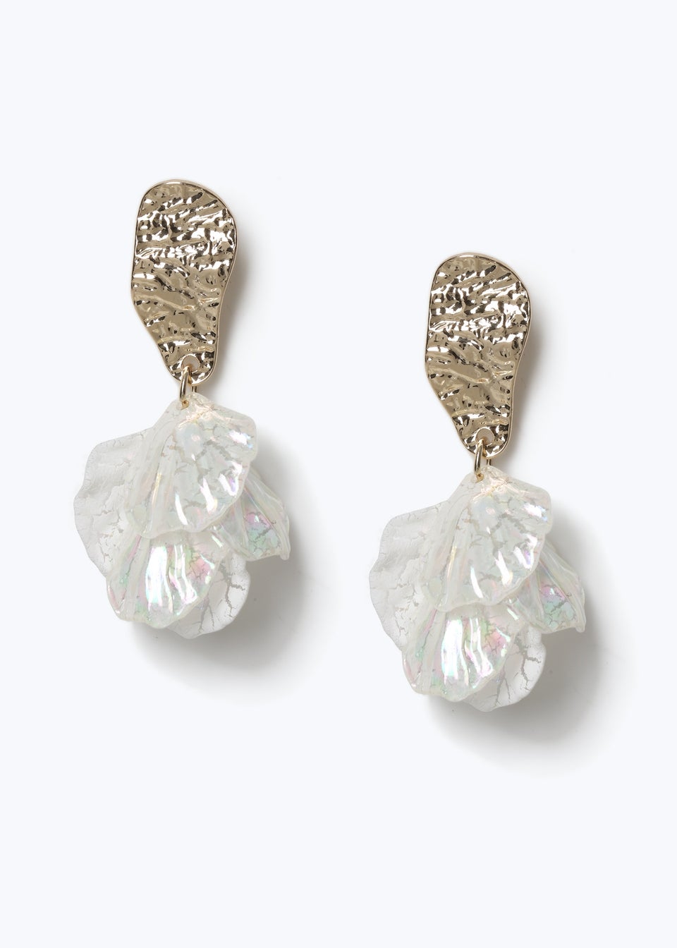 Muse Gold Pearlescent Drop Earrings