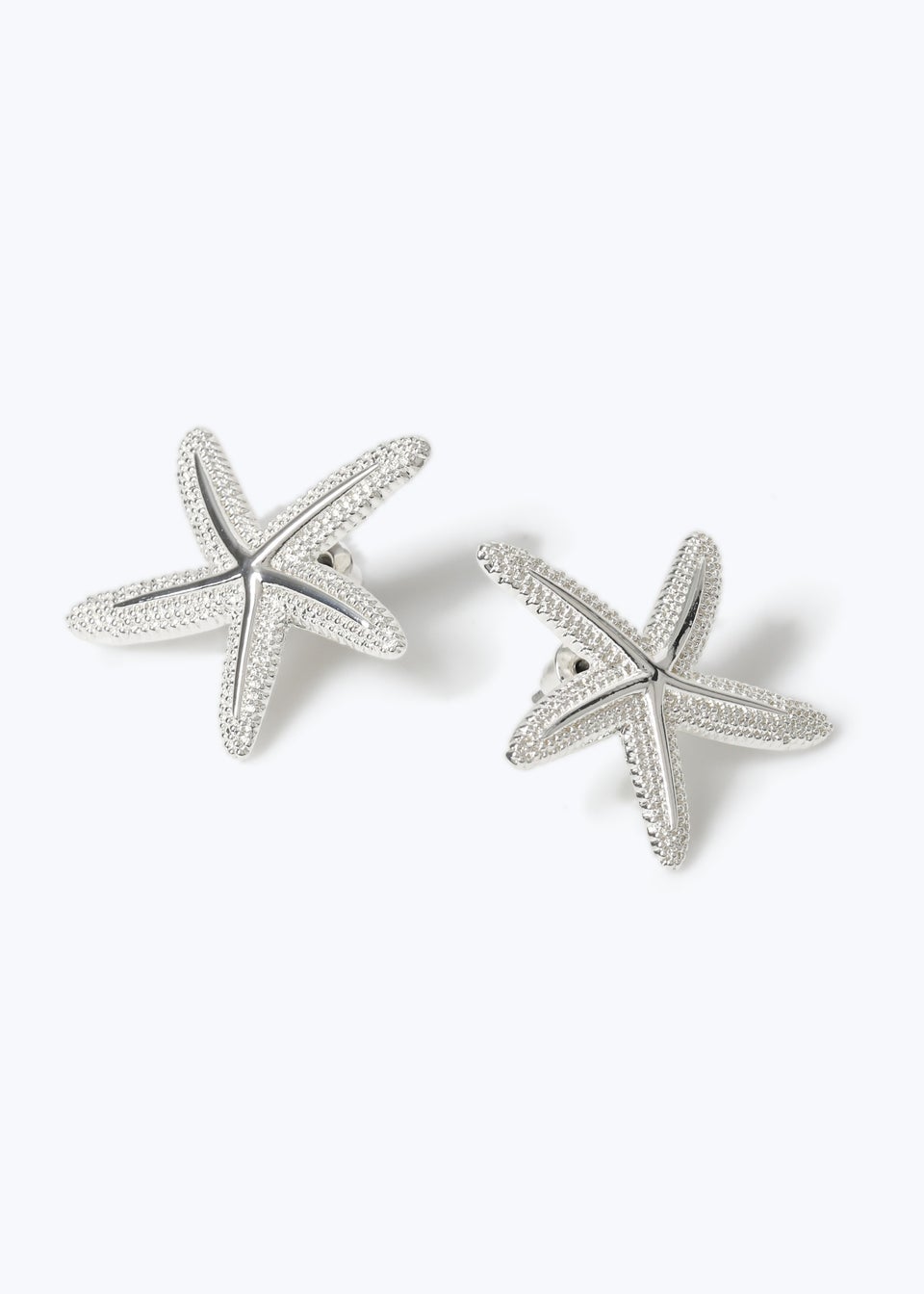 Muse Silver Starfish Stud Earrings