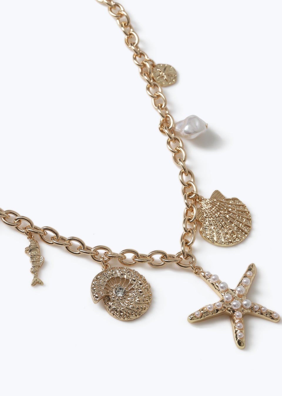 Muse Gold Starfish Charm Necklace