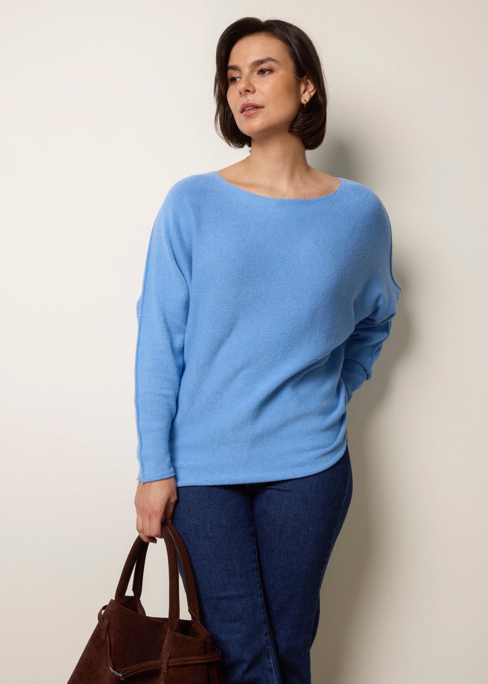 Blue Vanilla Blue Round Neck Jumper