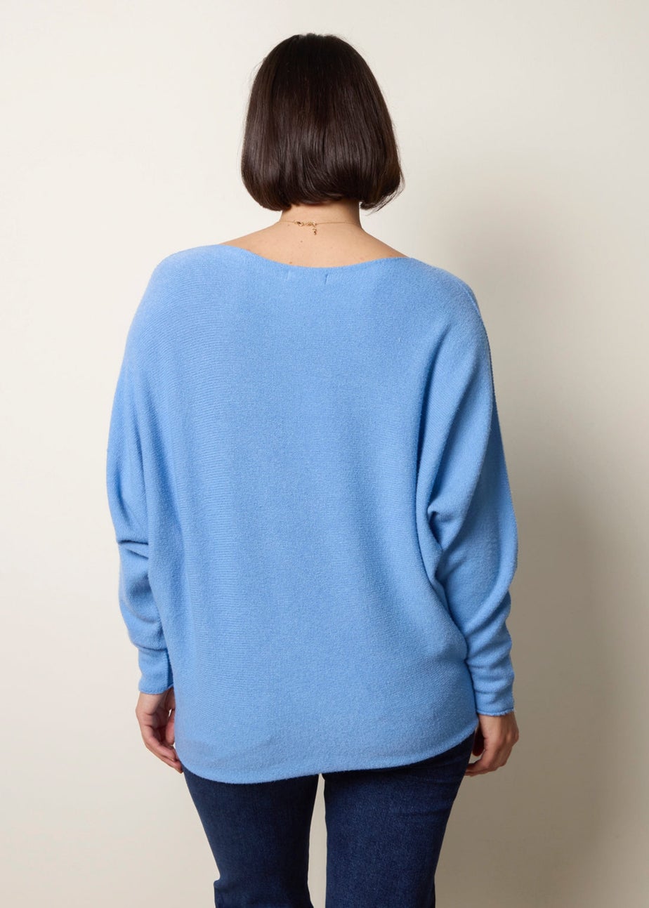 Blue Vanilla Blue Round Neck Jumper