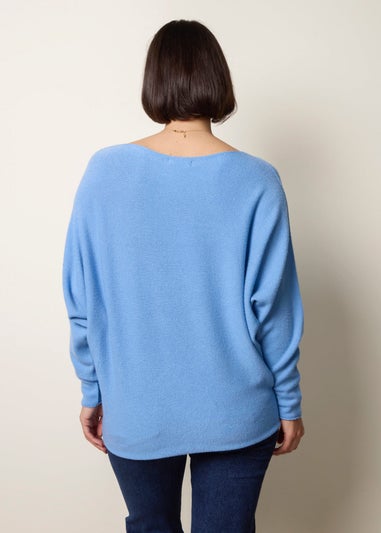 Blue Vanilla Blue Round Neck Jumper