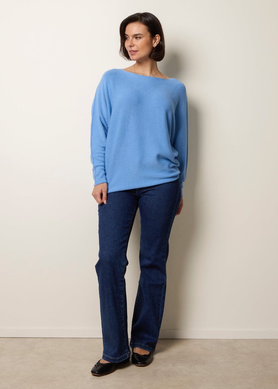 Blue Vanilla Blue Round Neck Jumper