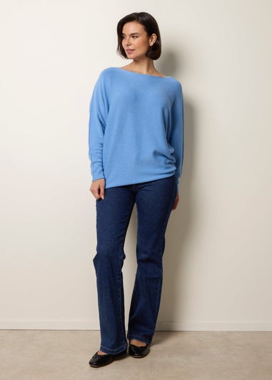 Blue Vanilla Blue Round Neck Jumper