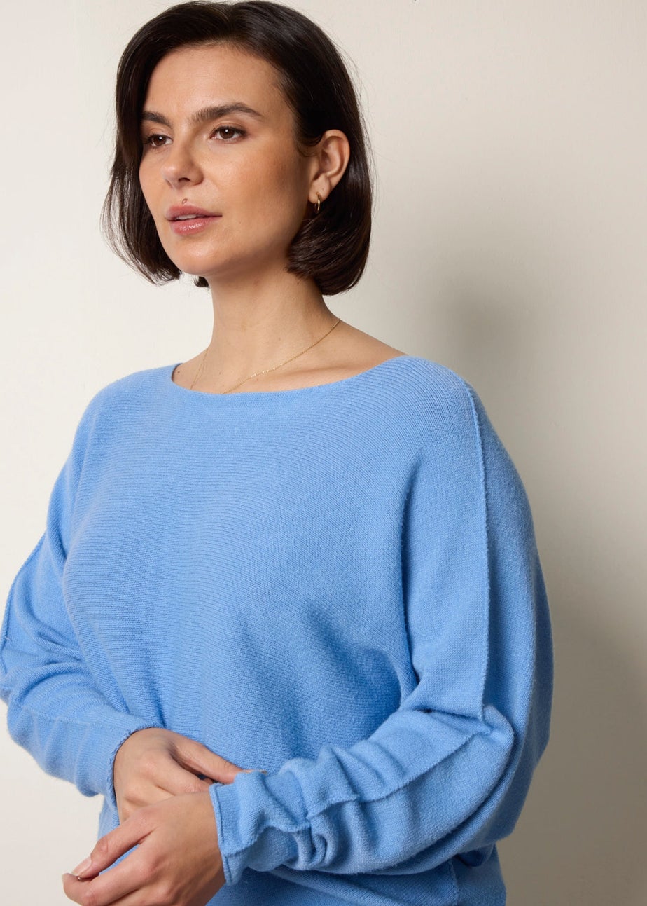 Blue Vanilla Blue Round Neck Jumper