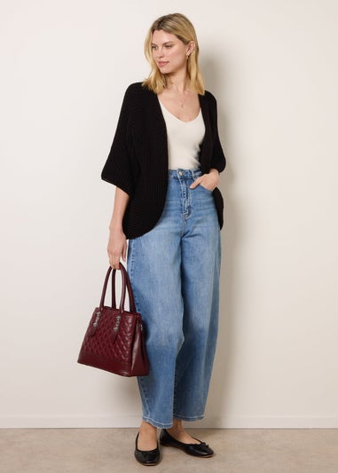 Blue Vanilla Blue Barrel Leg Stretch Jeans